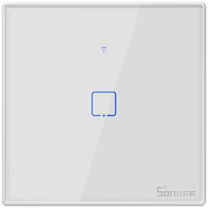 intrerupator smart cu touch wifi + rf 433 sonoff t2eu1c tx, (1 canal) - imagine 5